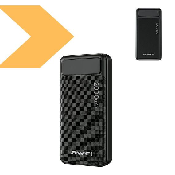 Power Bank AWEI P107K 20000mAh 22.5W (47190-P107K_931) | Зображення 1