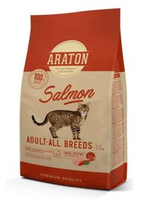 Сухий корм з лососем для котів ARATON SALMON Adult All Breeds, 1.5 кг