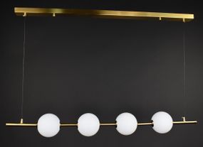 Люстра світлодіодна підвісна LED світильник для квартири на стелю лед 27875 Латунь 25-120х12х105 см.