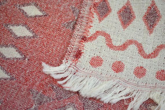 Муслінове покривало Kayra 210x250 см MP4, Червоний | Зображення 1