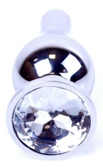 Анальная пробка Boss Series - Jewellery Silver BUTT PLUG Clear, BS6400075 sexstyle | Зображення 1