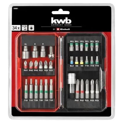 Набор бит Einhell 34 шт, кейс, KWB (108801) | Зображення 5