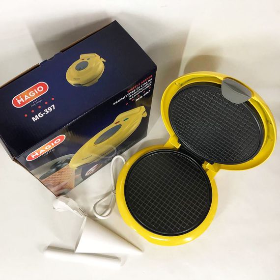 Вафельниця побутова для віденських вафель Magio MG-397 750Вт, Електрична вафельниця настільна IE-30 | Зображення 2