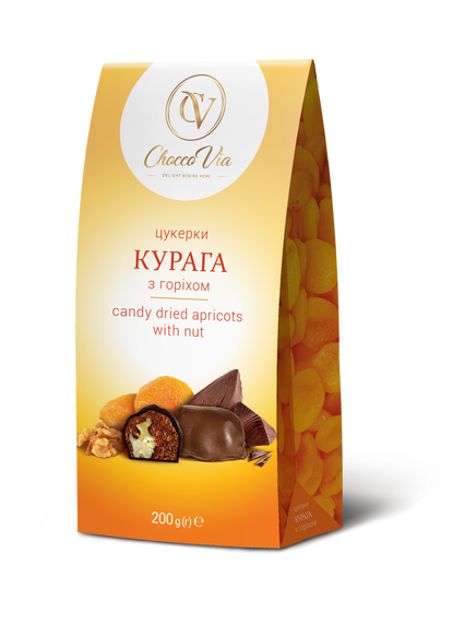 Набір цукерок Курага з горіхом Chocco Via пакет 200г (213759)