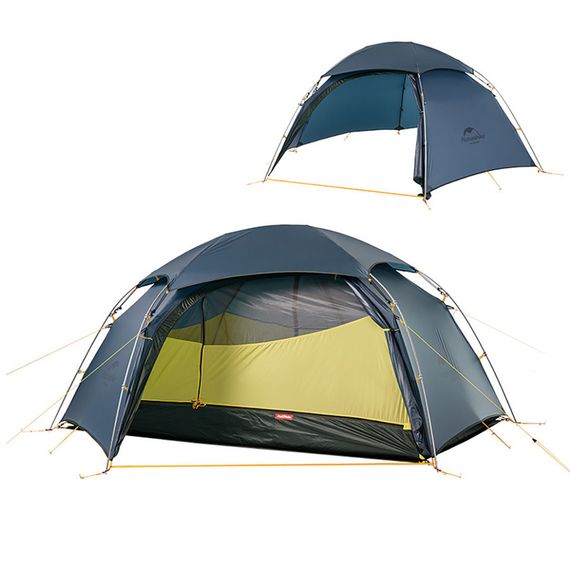 Намет двомісний зі сферичним куполом Naturehike Cloud Peak 2 NH19K240-Y, 15D, темно-синій | Зображення 1