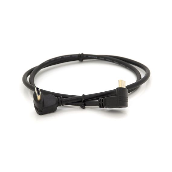 Кабель MerlionHDMI-HDMI 1.0m, v1.4, OD-7.5mm, круглый Black