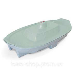 Детская песочница Корабль 03355/7, 140×72×40 см, с крышкой
