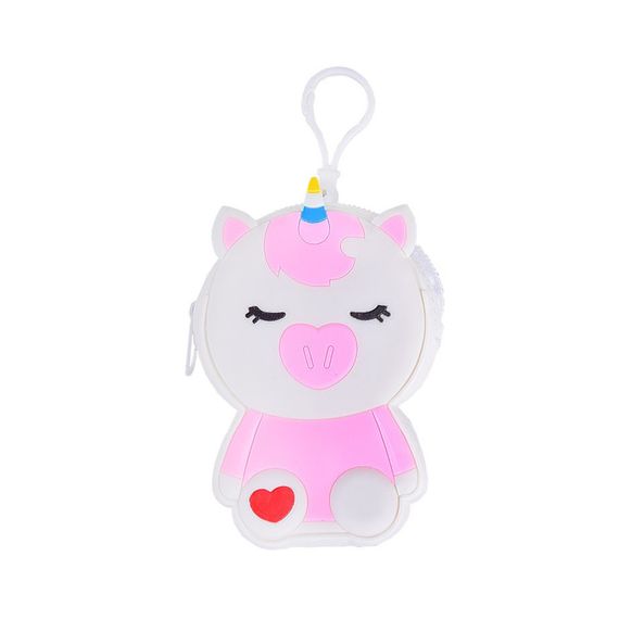 Детский кошелек-брелок «Единорог» C44408, 8 х 11 х 3 см Белый