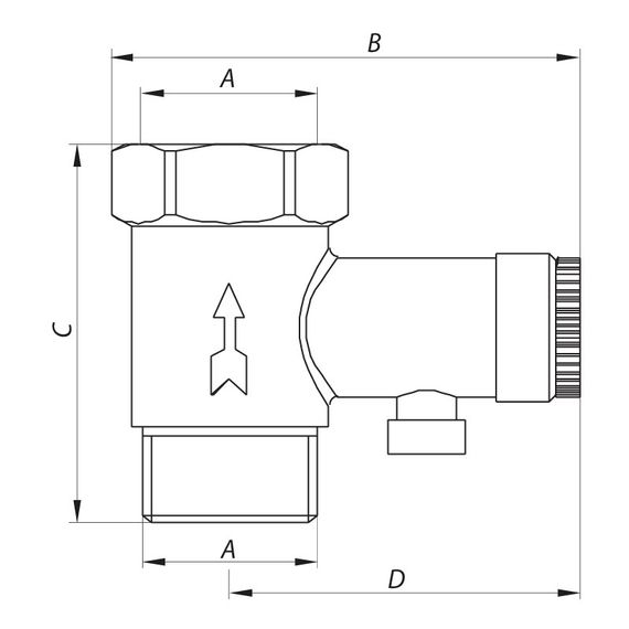 Запобіжний клапан для бойлера 1/2 "Koer KR.1039 (KR2674) | Зображення 1