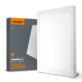 LED Світильник 24W квадратний білий VL-DL6S-24CW Videx