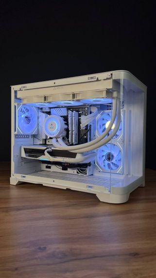 Збірка під замовлення: ігровий ПК GameMax Hype-M White Tower / Intel Core i7-14700F (20 (28) ядер по 1.5 - 5.4 GHz) / 32 GB DDR5 / 1000 GB SSD M.2 / nVidia GeForce RTX 5070, 12 GB GDDR7, 192-bit / 850W | Зображення 3