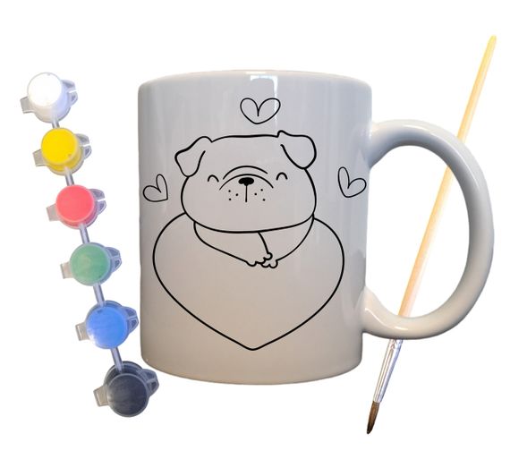 Набор для творчества кружка раскраска Домашние любимцы 330 мл белая (КР0073)