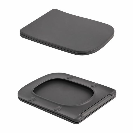 Унітаз підвісний Tern Ultra Quiet 490×365×325 мм, Anthracite, із сидінням Slim Duroplast/Soft-close/Quick Release | Зображення 7