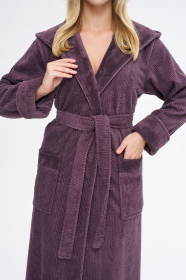 Жіночий халат Nusa 3879 фіолетовий S | Зображення 6