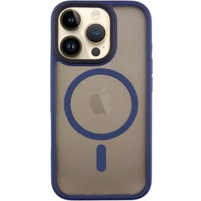 TPU+PC чохол Metal Buttons with MagSafe для Apple iPhone 16 Pro (6.3") Синій