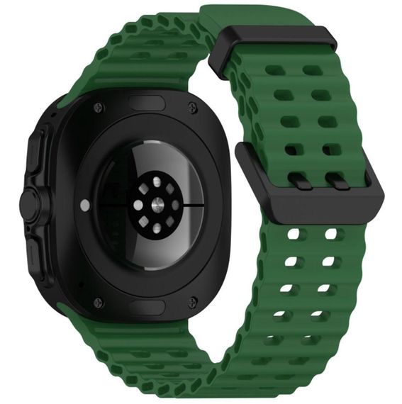 Ремінець силіконовий Primolux Ocean для годинника Samsung Galaxy Watch Ultra 47 mm (SM-L705) - Dark Green | Зображення 3