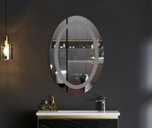 Дзеркало Mixxus Plain MV02-50x70 (годинник, LED-підсвічування, антизапотівання) (MI6010) | Зображення 2