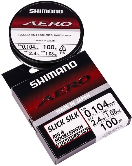 Волосінь Shimano Aero Slick Silk Rig/Hooklength 100m 0.096mm 0.91kg Волосінь риболовецька Волосінь для риболовлі | Зображення 1