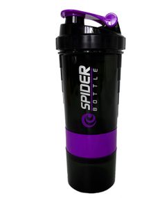 Шейкер спортивний EasyFit Spider 0,5л Чорно-фіолетовий (EF-7200-V)