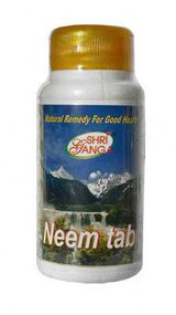 Шрі Ганга Нім, 100 таб., Sri Ganga Neem Tab, очищення крові та шкіри,