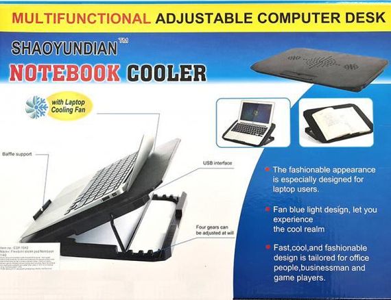 Охладитель для ноутбука shaoyndian notebook cooler 36х26 см | Зображення 3
