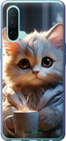 Чохол на OnePlus Nord CE Білий кіт "5646u-2382-2448"