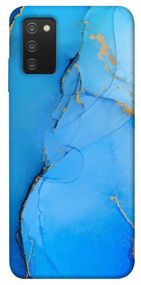 Чохол IBANAN Синій із золотом для Samsung Galaxy A03s, Синій