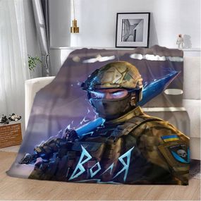 Плед патриотический 3D "Воля" 2593_C 12125 80х100 см