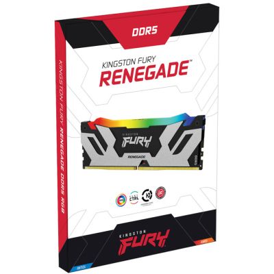 Модуль памяти для компьютера DDR5 96GB (2x48GB) 6400 MHz Renegade RGB XMP Kingston Fury (ex.HyperX) (KF564C32RSAK2-96) | Зображення 6