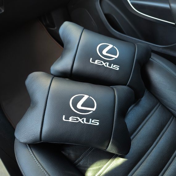 Дорожня подушка в автомобіль Lexus, Утримуюча подушка для шиї в автомобілі, Подарунок автолюбителю WB-61 | Зображення 3