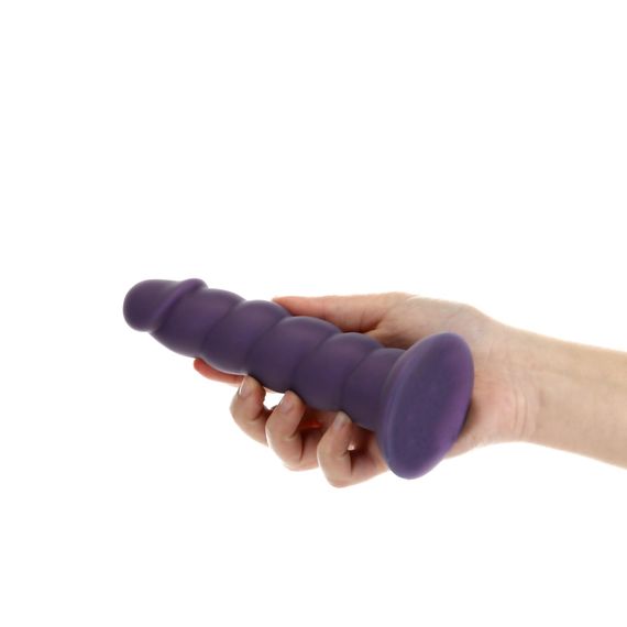 Фалоімітатор Fantasy by Addiction Unicorn Dildo 7” Purple, віброкуля в подарунок | Зображення 2