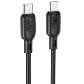 Дата кабель Borofone BX113 Lenny Type-C to Type-C 60W (2m) Black