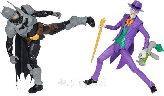 Оригинал DC Comics Batman Adventures Batman vs The Joker Набор 30см фигур Бэтмен против Джокера с аксессуарами | Зображення 7