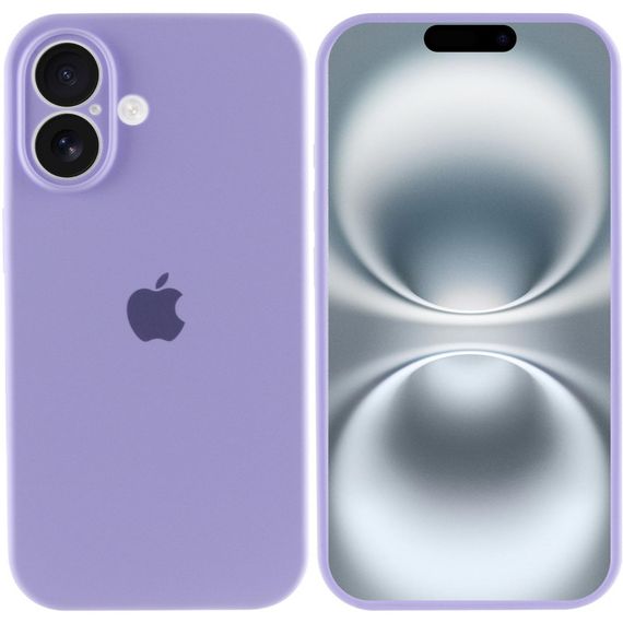 Чехол Silicone Case Full Camera Protective (AA) для Apple iPhone 16 (6.1") Сиреневый / Dasheen | Зображення 2