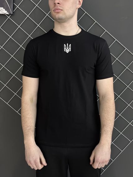 Комплект 5 в 1 герб чорний худі + чорні штані + чорна жилетка + чорна футболка + 2 пари шкарпеток (чорні та білі) | Зображення 4