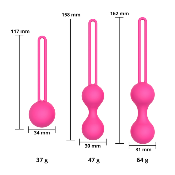 Набор вагинальных шариков EROSPACE SWEET PLAY A12 sexstyle | Зображення 3