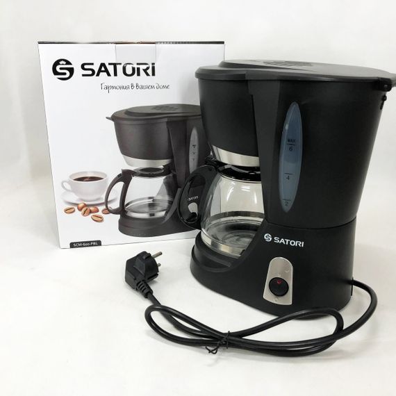 Кофеварка капельная Satori SCM-600-PBL, 650 Вт, Маленькая кофемашина для дома, Маленькая кофемашина | Зображення 7