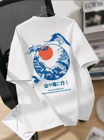 Футболка женская с принтом повседневная S Белая