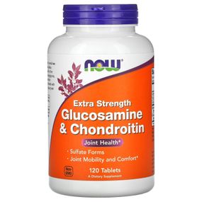 Препарат для суставов и связок NOW Foods Glucosamine & Chondroitin Extra Strength 120 Tabs