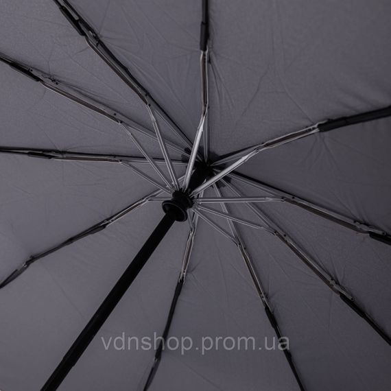 Парасолька автоматична з дерев'яною ручкою класична з поліестеру діаметр 116 см Сірий HP-23-8G | Зображення 6
