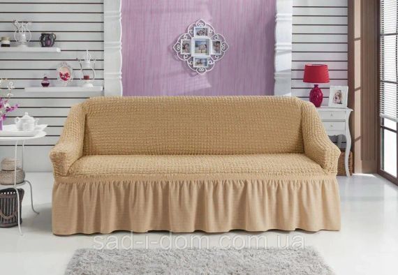 Турецький натяжний чохол на універсальний диван | Зображення 6