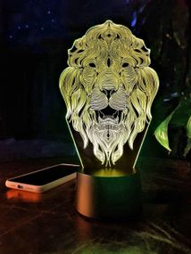 Змінна пластина для 3D світильників "Лев 2" 3DTOYSLAMP
