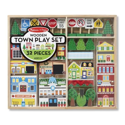 Игровой набор Melissa&amp;Doug деревянный &quot;Город&quot; (MD14796)