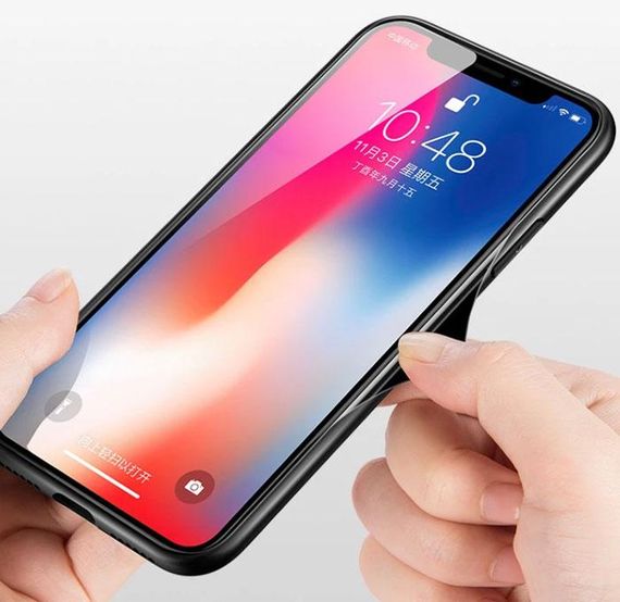 Чохол бампер Primo Gradient Glass для Apple iPhone X / Xs - Black | Зображення 2