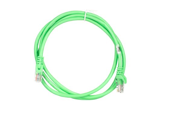 Патч-корд 2E Cat 5e,UTP,RJ45, 26AWG ,7/0.16 CCA, 1.50 m,PVC, Green (2E-PC5ECA-150GRN) | Зображення 1