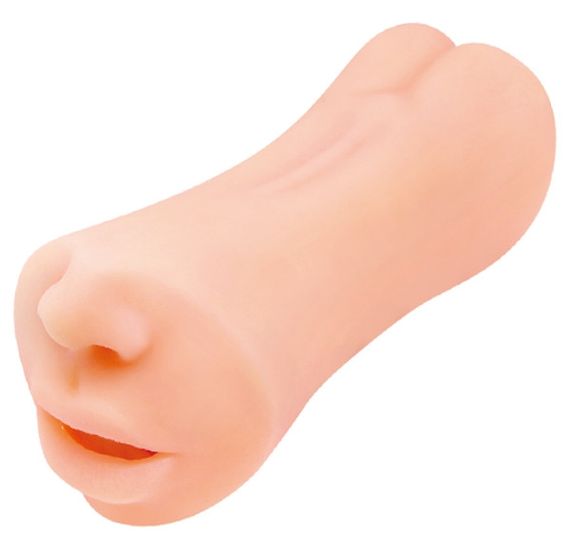 Мастурбатор 2 в 1 CRAZY BULL - Gemini Realistic Oral Sex Sensations, BM-009215U Sex Aura | Зображення 3