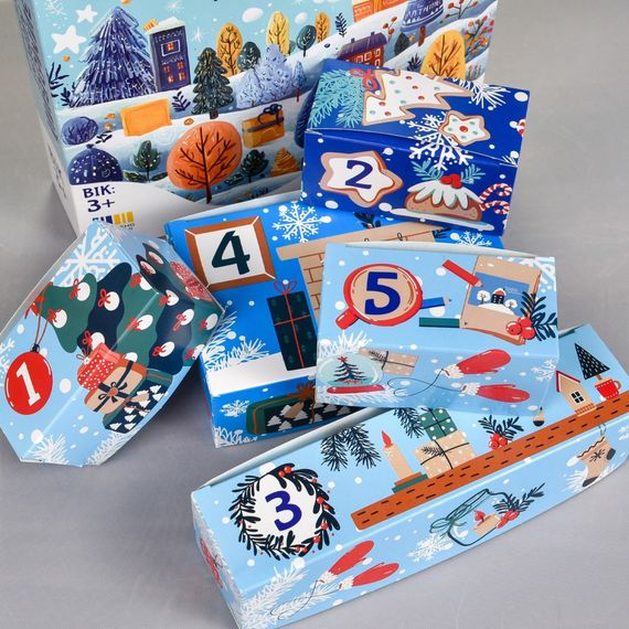 Детский набор для творчества раскраска гипсовой фигурки "Адвент календарь" 31047 | Зображення 3