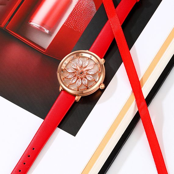 Жіночий годинник Skmei 2268MTRD Matte Red | Зображення 3