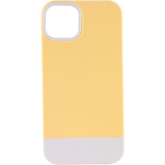 Чохол TPU+PC Bichromatic для Apple iPhone 11 Pro Max (6.5") Силікон, Creamy-yellow / White