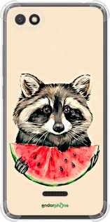 Чохол на Xiaomi Redmi 6A Єнотик з кавуном "4605sp-1531-2448"